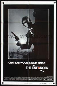 9x257 ENFORCER 1sh '76 photo of Clint Eastwood is Dirty Harry by Bill Gold!