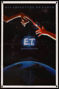 9x245 E.T. THE EXTRA TERRESTRIAL 1sh '82 Steven Spielberg classic, John Alvin art!