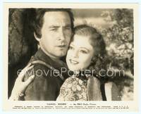 9y118 DANIEL BOONE 8x10 still '36 extremely close up of George O'Brien & pretty Heather Angel!