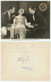 9y182 GIGOLO 7.5x9.5 still '26 wealthy widow Louise Dresser faints, from Edna Ferber story!