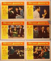 1e660 BEAU JAMES 6 LCs '57 great images of Bob Hope as New York City Mayor Jimmy Walker!