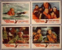 1e807 FLIGHT FROM ASHIYA 4 LCs '64 Yul Brynner swims for his life, Richard Widmark!