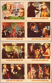 1e372 LOVE ME OR LEAVE ME 8 LCs '55 sexy Doris Day as famed Ruth Etting, James Cagney!