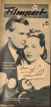 1p163 TAKE MY LIFE German Filmpost programm '49 Greta Gynt, Betrayed by every move!