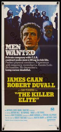 1s468 KILLER ELITE Aust daybill '75 art of James Caan & Robert Duvall, directed by Sam Peckinpah!