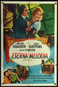 1s763 HER WONDERFUL LIE Spanish/U.S. 1sh '49 Marta Eggerth, based on Puccini's La Boheme!