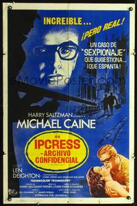 1s775 IPCRESS FILE Spanish/U.S. 1sh '65 Michael Caine in the spy story of the century!