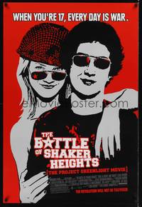 1w093 BATTLE OF SHAKER HEIGHTS 1sh '03 cool art of Shia LaBeouf & Amy Smart!