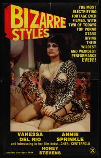 1w108 BIZARRE STYLES video poster R84 Vanessa Del Rio in sexy leopard outfit!