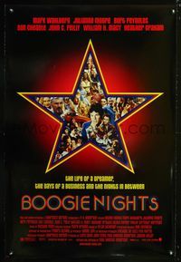 1w120 BOOGIE NIGHTS DS 1sh '97 Burt Reynolds, John C. Reilly, Mark Wahlberg as Dirk Diggler!