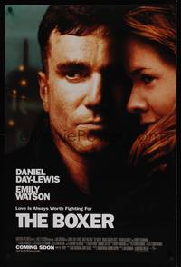 1w125 BOXER advance DS 1sh '97 giant image of Daniel Day-Lewis & Emily Watson!