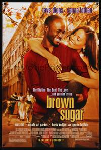 1w136 BROWN SUGAR advance DS 1sh '02 Taye Diggs, Sanaa Lathan, Mos Def