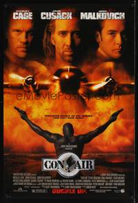 1w161 CON AIR DS 1sh '97 Nicholas Cage, John Cusack, John Malkovich, Steve Buscemi