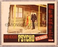 1z499 PSYCHO LC #8 R65 Alfred Hitchcock, Vera Miles & John Gavin at the Bates Motel!