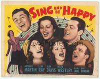 1z090 SING & BE HAPPY TC '37 Tony Martin, Leah Ray, Joan Davis, Rocky Lane, Westley & Dunbar!