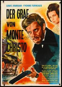 2j639 COUNT OF MONTE CRISTO German '62 Le Comte de Monte Cristo, Louis Jourdan as Edmond Dantes!