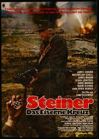 2j642 CROSS OF IRON German '77 Sam Peckinpah, cool image of James Coburn in WWII!