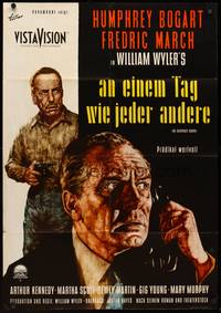 2j655 DESPERATE HOURS German R60s Goetze art of Humphrey Bogart & Fredric March, William Wyler!