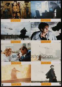 2j951 DARKMAN German LC poster '90 directed by Sam Raimi, masked hero Liam Neeson!