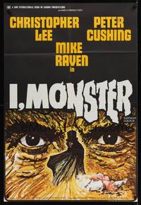 2m475 I, MONSTER English 1sh '71 Christopher Lee & Peter Cushing in a Dr. Jekyll & Mr. Hyde story!