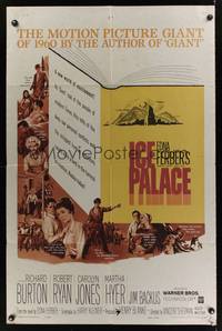 2m477 ICE PALACE 1sh '60 Richard Burton, Robert Ryan, from the novel by Edna Ferber!