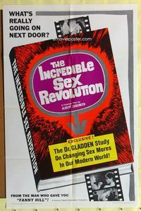 2m487 INCREDIBLE SEX REVOLUTION 1sh '65 the study on changing sex mores in our modern world!