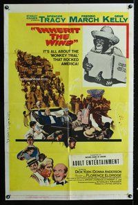 2m491 INHERIT THE WIND 1sh '60 Spencer Tracy as Darrow, Fredric March, Scopes trial!