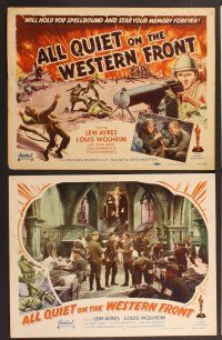 2p059 ALL QUIET ON THE WESTERN FRONT 8 LCs R50 Lew Ayres, Louis Wolheim, Lewis Milestone!