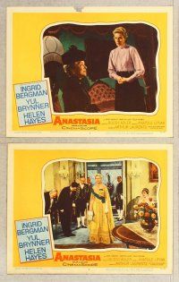 2p578 ANASTASIA 7 LCs '56 Ingrid Bergman, Yul Brynner, Helen Hayes!