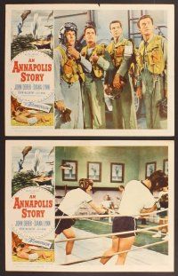 2p066 ANNAPOLIS STORY 8 LCs '55 Don Siegel, both John Derek & Kevin McCarthy love Diana Lynn!