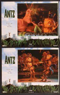 2p068 ANTZ 8 int'l LCs '98 Woody Allen, computer animated insects, every ant has his day!