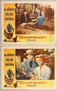 2p070 AT GUNPOINT 8 LCs '55 Fred MacMurray, Dorothy Malone, Walter Brennan!