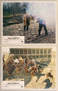 2p580 BAD COMPANY 7 LCs '72 Jeff Bridges, Barry Brown, Jim Davis, western!