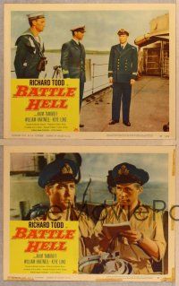 2p711 BATTLE HELL 4 LCs '57 Richard Todd, Akim Tamiroff, Yangtse Incident!