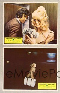 2p049 $ 8 LCs '71 great images of bank robbers Warren Beatty & Goldie Hawn!