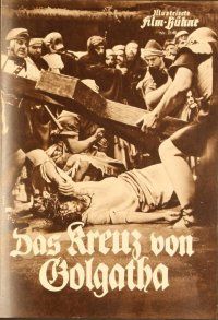 2r183 BEHOLD THE MAN German program R53 Julien Duvivier's Golgotha, about the last days of Jesus!