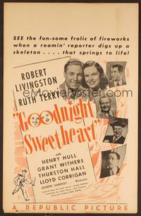 2t177 GOODNIGHT SWEETHEART WC '44 newspaper reporter Robert Livingston loves Ruth Terry!