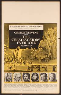 2t182 GREATEST STORY EVER TOLD WC '65 George Stevens, Max von Sydow as Jesus!