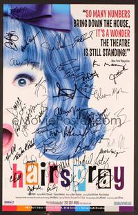 2t183 HAIRSPRAY signed Broadway stage play WC '08 by the entire cast and crew!