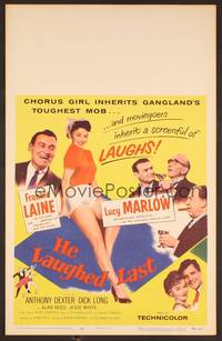 2t187 HE LAUGHED LAST WC '56 Blake Edwards, full-length super sexy chorus cutie Lucy Marlow!