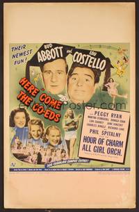 2t192 HERE COME THE CO-EDS WC '45 Bud Abbott & Lou Costello are loose in a girls' school!