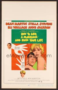 2t201 HOW TO SAVE A MARRIAGE WC '68 Dean Martin, Stella Stevens, Eli Wallach, And Ruin Your Life!