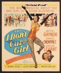 2t204 I DON'T CARE GIRL WC '52 great full-length art of sexy showgirl Mitzi Gaynor!