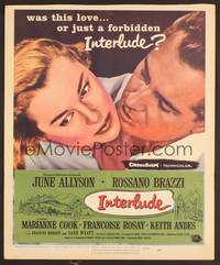 2t207 INTERLUDE WC '57 Douglas Sirk, James M. Cain, art of Rossano Brazzi romancing June Allyson!