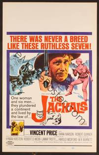 2t214 JACKALS WC '67 Vincent Price plundering in South Africa with ruthless companions!