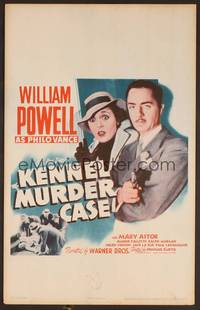 2t224 KENNEL MURDER CASE WC R42 great close up of William Powell as detective Philo Vance!