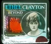 3h156 BEYOND glass slide '21 Ethel Clayton is shipwrecked on an island for a year!