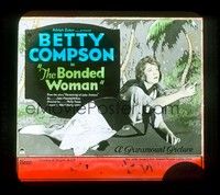 3h158 BONDED WOMAN glass slide '22 wonderful different image of pretty Betty Compson!