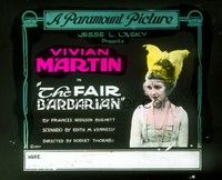 3h164 FAIR BARBARIAN glass slide '17 everyone loves pretty American Vivian Martin in England!