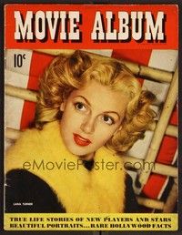 3h115 MOVIE ALBUM vol 1 no 1 magazine 1941 fantastic close portrait of sexy Lana Turner!